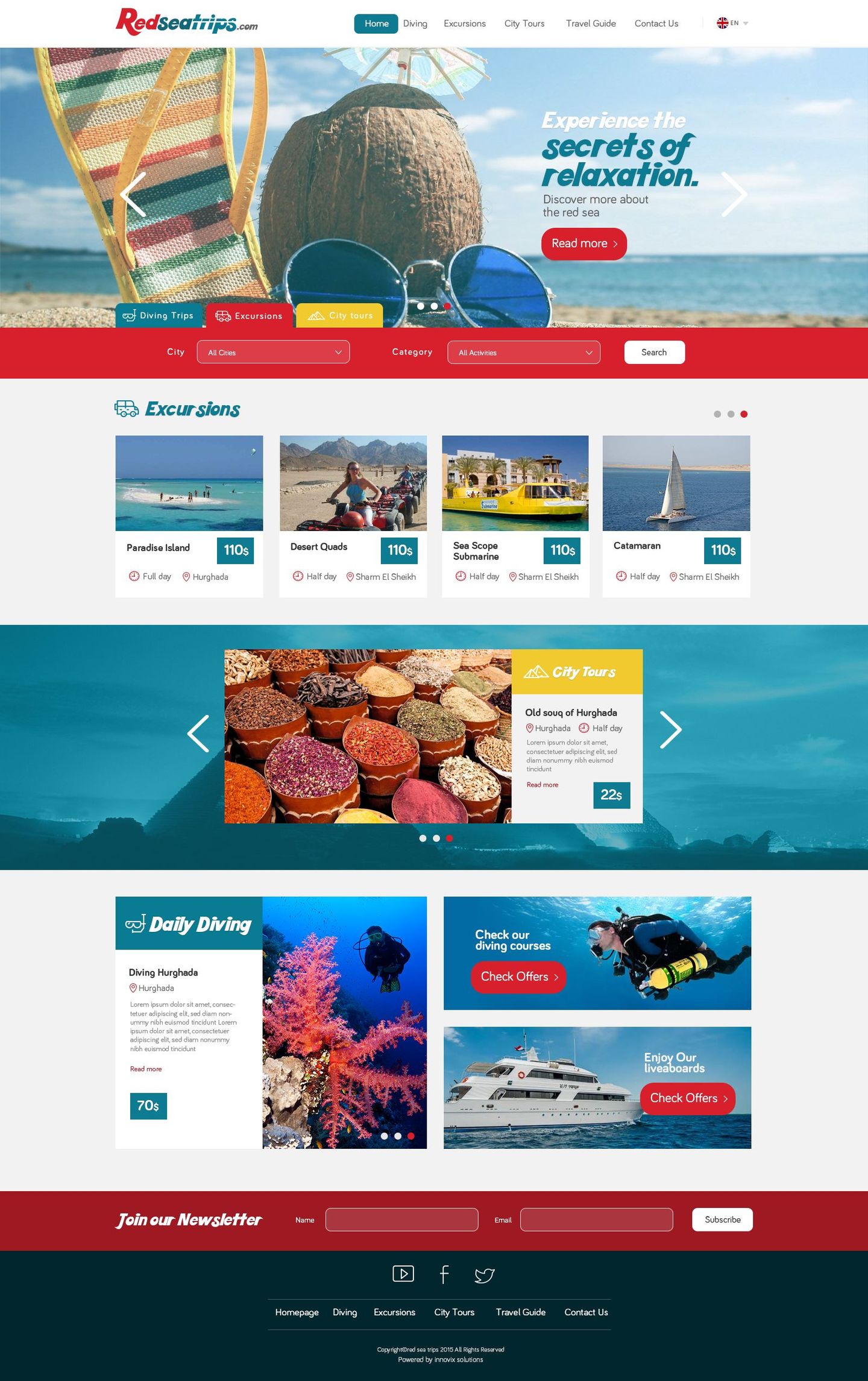 Red Sea Trips Website